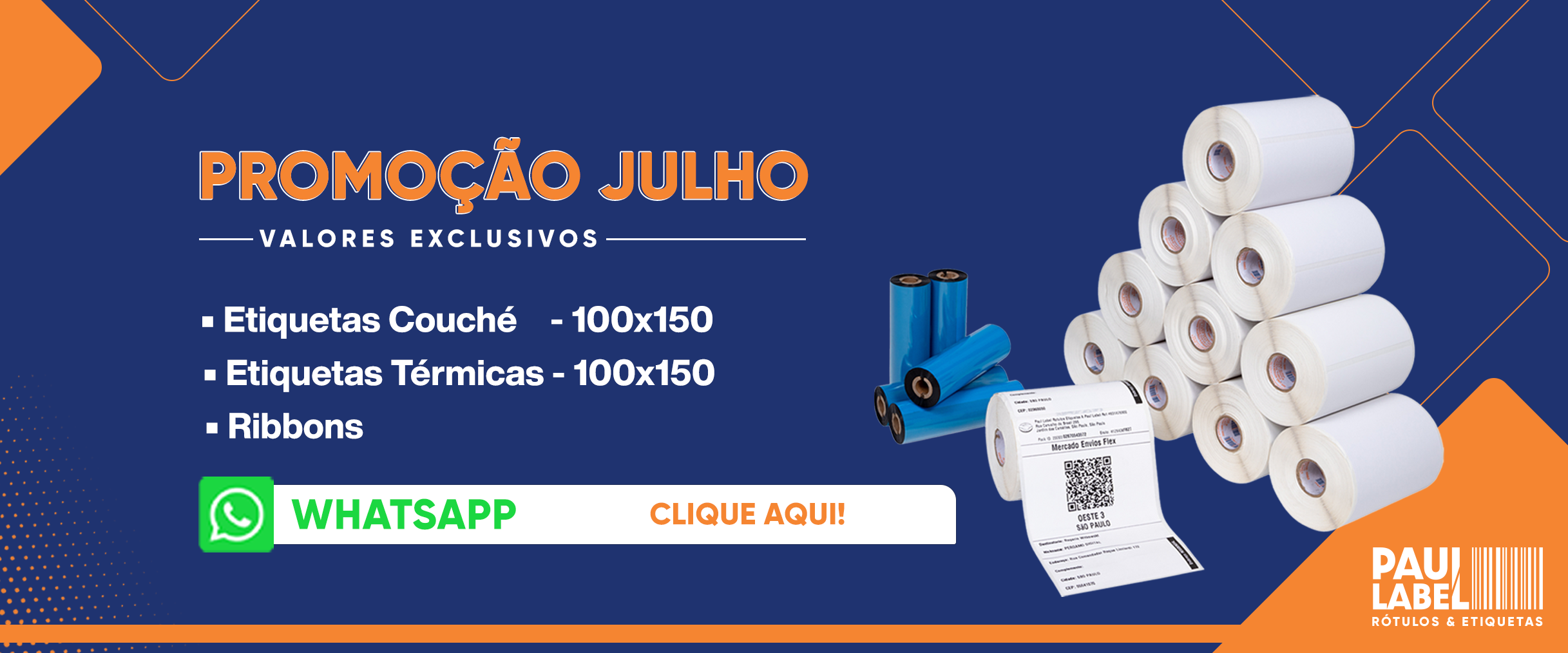 Banner Promoção Julho